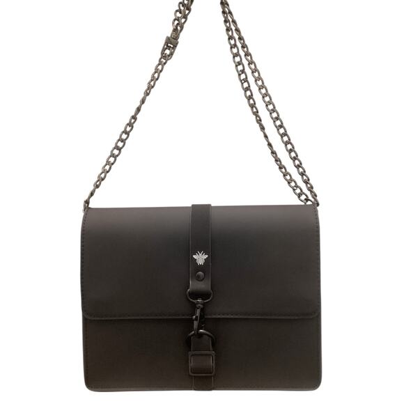 Christian Dior Bee Logo Beauty Pouch With Chain Strap Black - Picture 2 of 8